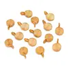 Dijes para Colgantes de Corazón, Flor, Animal, Estrella, Hoja, Pimienta, Hechos por Ti Mismo, Acero Inoxidable Chapado en Oro Real Ecológico, Joyería