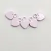 Colgante en Forma de Corazón, Encanto de Dibujos Animados Coloridos Pintado, Material DIY para Cadena de Teléfono, Accesorios de Joyería, Componentes de Aleación, Collar