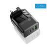 Nuevo producto cabezal de cargador PD doble cargador doble C + USB adaptador europeo y americano británico multipuerto C + C + A cabezal de carga multipuerto