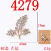 Abanico Hefu de Novia, Flores, Ramas y Hojas, Accesorios de Aleación Simétricos Izquierda y Derecha, Pasador Estilo Chino, Joyería Hecha a Mano, Material para Manualidades