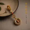 Llavero nuevo de estilo chino, colgante pequeño para teléfono, dije para bolso, sensación de alta gama, adornos culturales y creativos de estilo chino, dijes de nicho.
