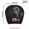 Funda de reposacabezas de coche de dibujos animados linda, funda de cojín de coche de animales, funda de almohada para cuello de coche suave