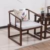Silla Circular de Nuevo Estilo Chino Madera Maciza Silla Clásica Taishi Silla Individual para Sala de Estar de Villa Moderna Silla Sofá de Ocio para Hotel Club