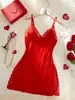 Pijama nuevo de modal verano sexy tirantes vestido midi lencería sexy mujeres temperamento seductor traje para estar en casa