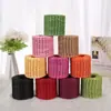 Cuerda de rafia hilo fino tejido sombrero de paja de verano para mujer, kit de materiales para tejer a mano DIY bolsa de ganchillo, cuerda de papel sin bordado