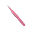 Pinzas para pestañas postizas acero inoxidable pinzas rosas punta pinzas doradas de pluma para injerto diy pinzas rectas codo