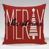 Funda de almohada temática navideña, funda de cojín impresa digitalmente, decoración de sofá, funda de almohada de dibujos animados festiva, Navidad transfronteriza