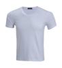 Camiseta de Lycra com Manga Curta e Decote V Roupas de Grupo Roupas de Trabalho Roupas de Aula Cor Sólida Casual Confortável Versátil Estilo com Logo Imprimível
