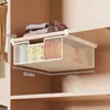 Nova caixa de armazenamento de meias, organizador de roupas íntimas, caixa de armazenamento tipo gaveta deslizante, solução de armazenamento para guarda-roupa estilo gaveta suspensa