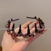 Diadema de Cristal Super Brillante Estilo Francés Grueso de Hada Fina Nueva Moda 2025 Diadema Versátil Exquisita Pasador Accesorios para el Cabello