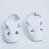 Gran suministro de zapatos blancos limpios de cuatro ojales, zapatos de lona azul sin polvo de cuatro agujeros, zapatos antiestáticos para taller electrónico