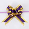 50# gran lazo con borde dorado, flor de mano para decoración de bodas, espejo para manija de puerta de coche, flor al por mayor