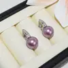 Aretes de princesa de circón en forma de cubeta de 12-14 mm, aretes de perla, aretes de lujo de alta gama, aretes simples y de moda