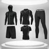 Traje deportivo para hombre equipo para correr ropa de fitness ropa para correr por la mañana Ciclismo Bicicleta ajustado Seda de Hielo verano ropa de secado rápido