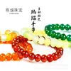 Pulsera de Ábaco de Ágata Roja Natural y Ágata Negra Pulsera de Ágata Joyería DIY Pulsera de Ágata Colorida Venta al por Mayor