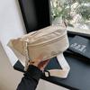 Bolso informal de lona para mujer, novedad de 2023, moderno bolso cruzado, bolso deportivo para el pecho, bolso de cintura combinable de estilo japonés.