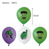 Hulk The Hulk Haoke decoración de fiesta de cumpleaños banderín globos banderín para pastel traje de espiral suministros