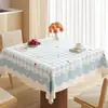 Mantel Cuadrado Estilo Crema Modelo Nuevo 2026 Impermeable a Prueba de Aceite Lavable PVC Mantel para Mesa Cuadros Antideslizante Cubierta para Mesa de Café