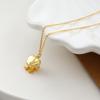 Collar con colgante de perla estilo coreano con lazo para mujer, sencillo y elegante, con forma de libro rojo para montar, pendientes del mismo estilo, joyería