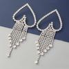 AliExpress novo personalizado irregular em forma de coração brincos requintado vintage borla strass brincos brinco 05