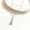 Collar con Corona Personalizado de Moda Estilo Coreano Cadena para Clavícula de Acero de Titanio Modelo Femenino de Moda Suministro Directo del Fabricante Original a Precio Especial