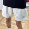 Pantalones Cortos Casuales Estilo Americano Transfronterizos para Hombres y Mujeres, Pantalones Cortos Deportivos Bordados, Pantalones de Chándal Sencillos de Color Sólido de Corte Holgado para Parejas