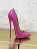 Novo Modelo 2026 Sapatos de Salto Alto Finos 14-16cm Bico Fino Cor Damasco Sapatos de Salto Ultra-Alto para Homens e Mulheres, Produto Popular Transfronteiriço
