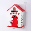 Muebles para el Hogar Estilo Pastoral Buzón de Guardería Buzón de Mensajes Buzón de Madera Buzón de Sugerencias Decoraciones de Casitas de Madera Pequeñas