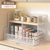 Estante de Almacenamiento Doméstico Simple de Múltiples Niveles Estante de Almacenamiento de Pie Pequeño Estante para Té Sala de Estar Cocina Baño Estante de Almacenamiento