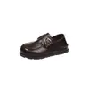 2026 Um Passo Dois Usos Sola Grossa Versátil Outono Novos Mocassins Femininos Preguiçosos Sapatos Individuais Estilo Universitário Pequenos Sapatos de Couro Femininos