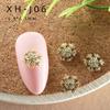 Joyería para uñas transfronteriza serie copo de nieve joyería de aleación arte de uñas navideño invierno simple diamante uña diy atuendo