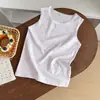 Chaleco de Verano Estilo Miladora para Niñas con Adorno de Encaje Dulce y Estampado Floral, Hecho de Algodón Modal, Top Fresco sin Mangas