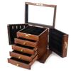 Caja de Joyería de Madera Maciza Gran Capacidad Madera Retro Estilo Chino Joyería Regalo de Boda Caja Práctica