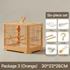 Jaula para Pájaros de Cristal Transparente con Soporte, Jaula Transparente Independiente para Periquito, Cacatúa, Agaporni, Pinzones y Periquitos Pequeños