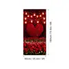Cubierta de Puerta para el Día de San Valentín 2026 Transfronteriza Personalización Fondo de Tela para Decoración de Ambiente de Amazon Cortina de Puerta
