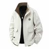 Chaqueta para hombre cuello mao holgada estilo utilitario marca de moda para exteriores cortavientos impermeable talla grande chaqueta moda guapo mayoreo