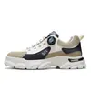 Zapatos casuales para hombre para adolescentes y estudiantes, zapatillas casuales de suela gruesa para aumentar la altura, zapatos Martin deportivos antideslizantes para hombre, zapatillas de moda estilo "dad shoes"