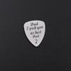 Cross-border nova venda quente europeia e americana carta gravada DAD I PICK YOU AAS BEST guitar piece titanium steel jewelry