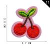 Etiqueta de Bordado por Computadora Yuanda Pegamento Termofusible Fruta Sandía Parche Bordado Parche Cereza Parche Accesorios de Ropa DIY Parche de Tela