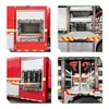 Caja de equipo para camión de bomberos de vehículo especial modificado personalizado, bandeja extraíble giratoria de aleación de aluminio con soporte de carga para equipo generador