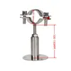 Abrazadera de Tubo Ajustable de Acero Inoxidable 304 con Base, Soporte Telescópico para Tubo, Soporte para Tubo, Abrazadera de Tubo, Sujetador de Tubo