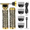 Cortador de Cabelo T9 Transfronteiriço Recarregável Aparador de Esculpir Calvo Elétrico Cortador de Cabelo Cabeça de Óleo Cortador de Cabelo Elétrico