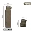 Botella de Agua Deportiva para Exteriores de Grado Alimenticio Taza Plegable Portátil de Silicona Botella de Agua para Correr Fitness Botella de Agua Taza