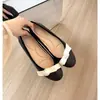 Zapatos planos de punta redonda con lazo estilo francés, tipo mocasín bajo, 2026, nuevos y versátiles zapatos Mary Jane para mujer en verano