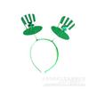 Faixa de Cabeça com Laço para Festival Irlandês Transfronteiriço St. Tiara de Chapéu Verde Dia de São Patrício Colar de Trevo