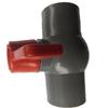 Spot supply pvc plástico roscado válvula de esfera adesiva 20mm a 63mm válvula de plástico plano de fio interno