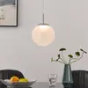 Lustre Redondo Simples Escandinavo para Mesa de Cabeceira Criativo Estiloso para Restaurante Sala de Estar Lustre para Casa Duplex Loft Escada