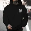 Sudadera Transfronteriza Moda Callejera Estilo Europeo y Americano Estampada Casual Holgada con Capucha para Hombre Xs-5Xl