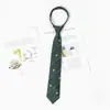 Gravata Verde Estilo Academia Japonesa Preguiçosa Camisa Sem Ferro Acessórios Roupa de Formatura Gravata Borboleta JK Feminina Gravata Listrada Feita à Mão