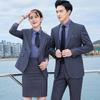 Traje Rayado Maestro y Maestra Traje Profesional Personal de Ventas Ropa de Trabajo Consultor Inmobiliario Ropa de Trabajo